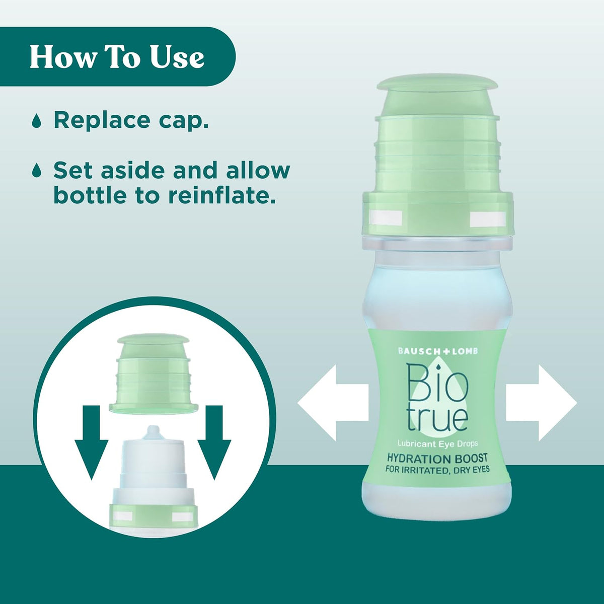 Biotrue Hydration Boost Preservative-Free Eye Drops 0.33 Fl oz 2 pack