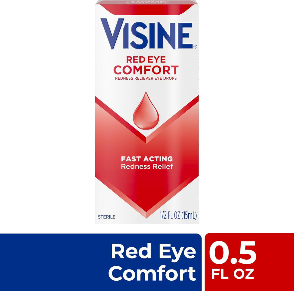Visine Original Redness Relief Eye Drops, 0.5 fl. oz (Pack of 4)