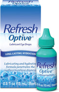 REFRESH OPTIVE Lubricant Eye Drops Artificial Tears, 0.5 fl oz (15 mL)