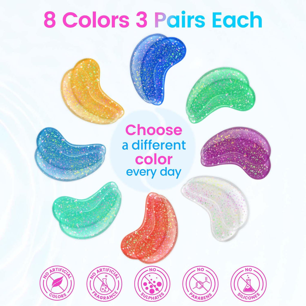 Onespring Eye Masks (48 Pairs) - Face Masks Skincare, Undereye Patches for Puffy Eyes, Dark Circles, Wrinkles, Collagen Eye Gels for Bridesmaid - Gifts for Women, Bachelorette Party Favors