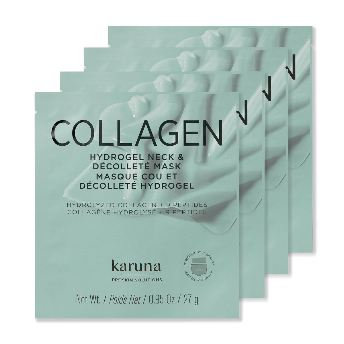 Karuna Skin - COLLAGEN Face Mask Sheets, Hydrogel 2-Piece Facial Mask, Age-Defying, Hydrating, Rejuvenating & Moisturizing Skin Care Essential That Targets Fine Lines & Wrinkles, 1 Pack