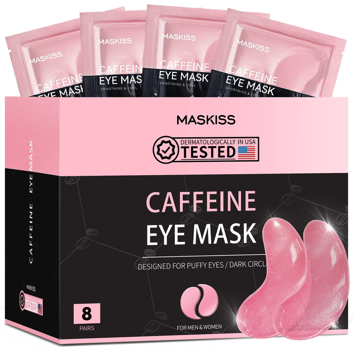 Maskiss 24k Gold Under Eye Patches (50 Pairs), eye mask, Collagen Skin Care Products, Eye Patches for Puffy Eyes, eye masks for dark circles and puffiness
