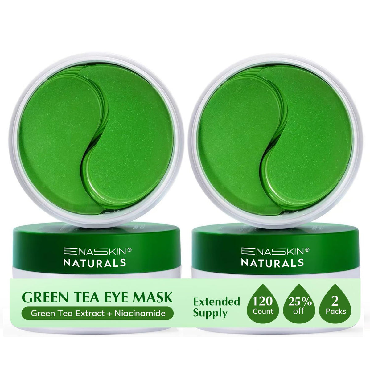 Enaskin Naturals 24K Gold Under Eye Patches for Dark Circles & Puffiness