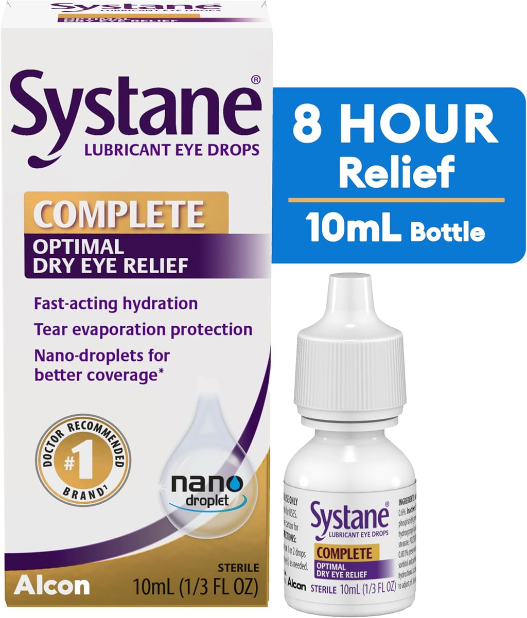 Systane COMPLETE Lubricant Dry Eye Drops, 0.33 Fl Oz