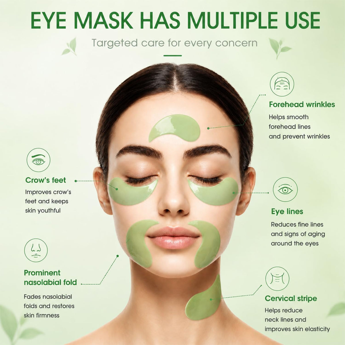 Eakroo Under Eye Patches - 60PCS Aloe Vera Eye Patches for Puffy Eyes and Dark Circles, Eye Mask Skincare, Eye Patches for Women, Under Eye Mask, Parches Para Ojeras, Reduce Wrinkles and Fine Lines