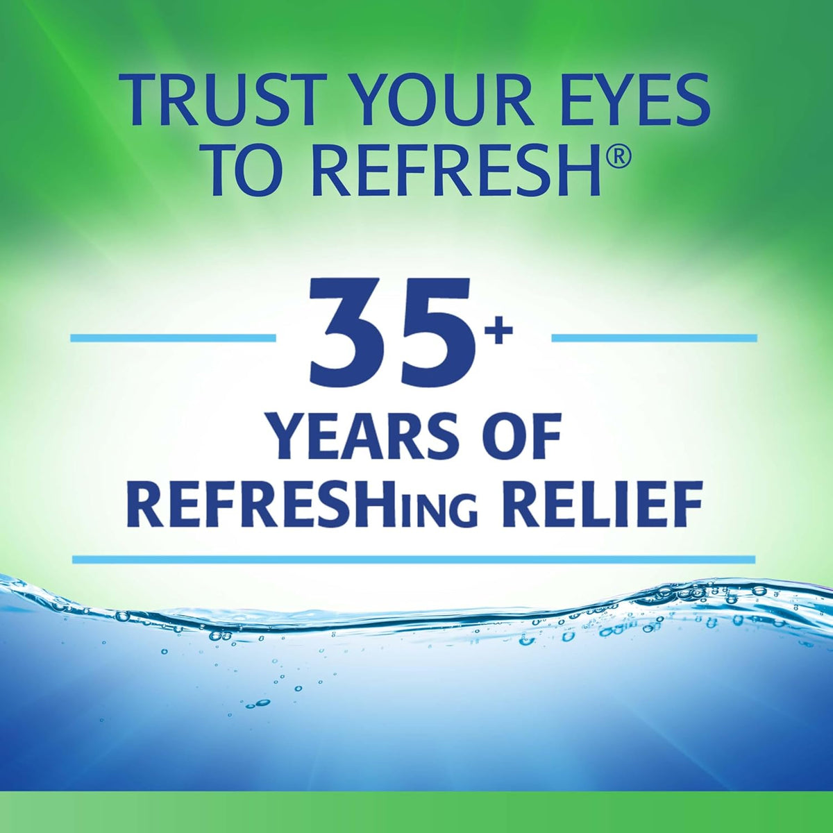 REFRESH PLUS Lubricant Eye Drops Preservative-Free Artificial Tears, 0.01 fl oz (0.4 mL), 50 Single-Use Containers