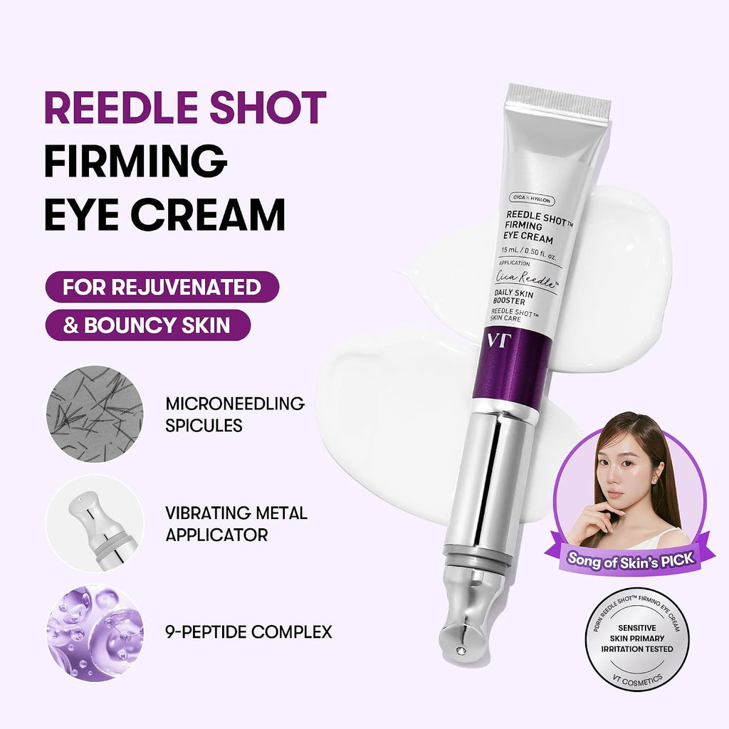 VT COSMETICS Reedle Shot Firming Eye Cream, 0.50 fl oz/15ml