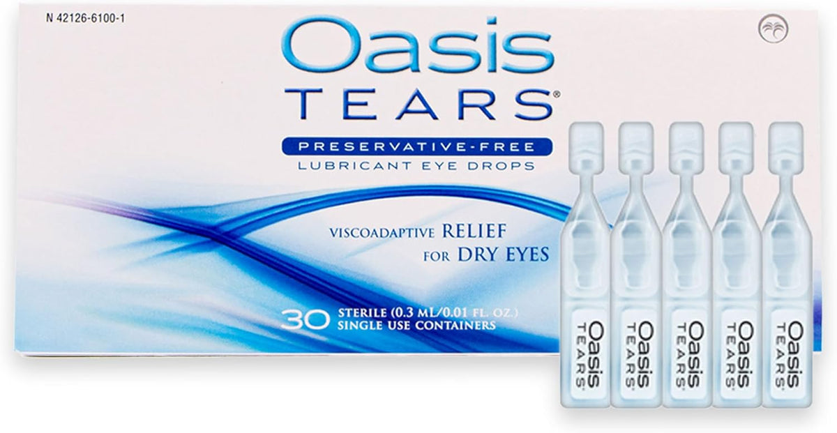 Oasis TEARS Preservative Free Lubricating Eye Drops - 30 Vials