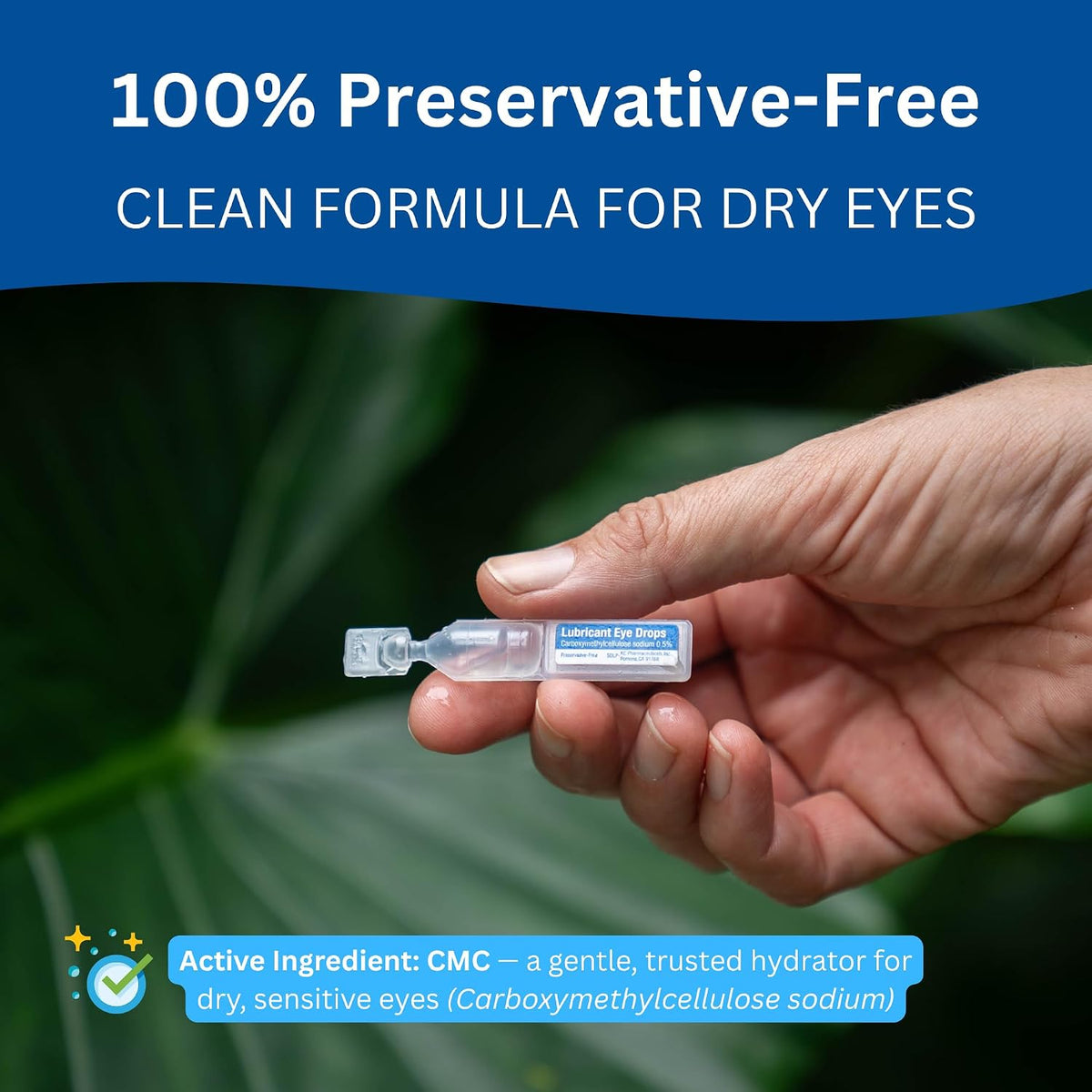 Rain Preservative Free Eye Drops for Severe Dry Eyes – More Natural Eye Drops for Dry Eye Relief – Proprietary Formula Relieves Dry, Itchy Eyes – Take Back Your Eye Comfort