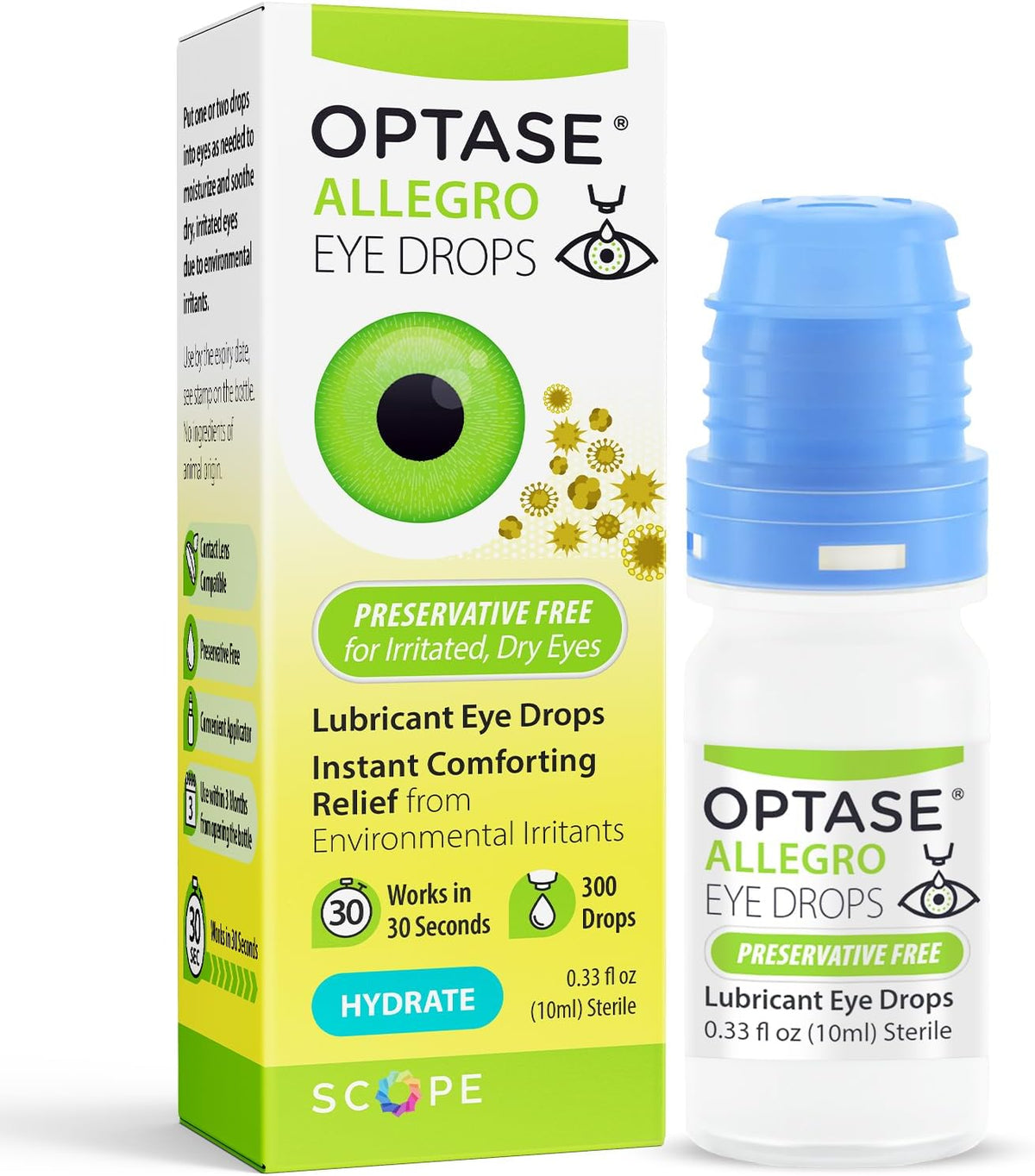 Optase® Allegro Lubricant Eye Drops, 0.33 fl oz