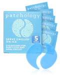 Patchology On Ice Cooling Blue Under Eye Patches For Puffy Eyes | 5 Pairs