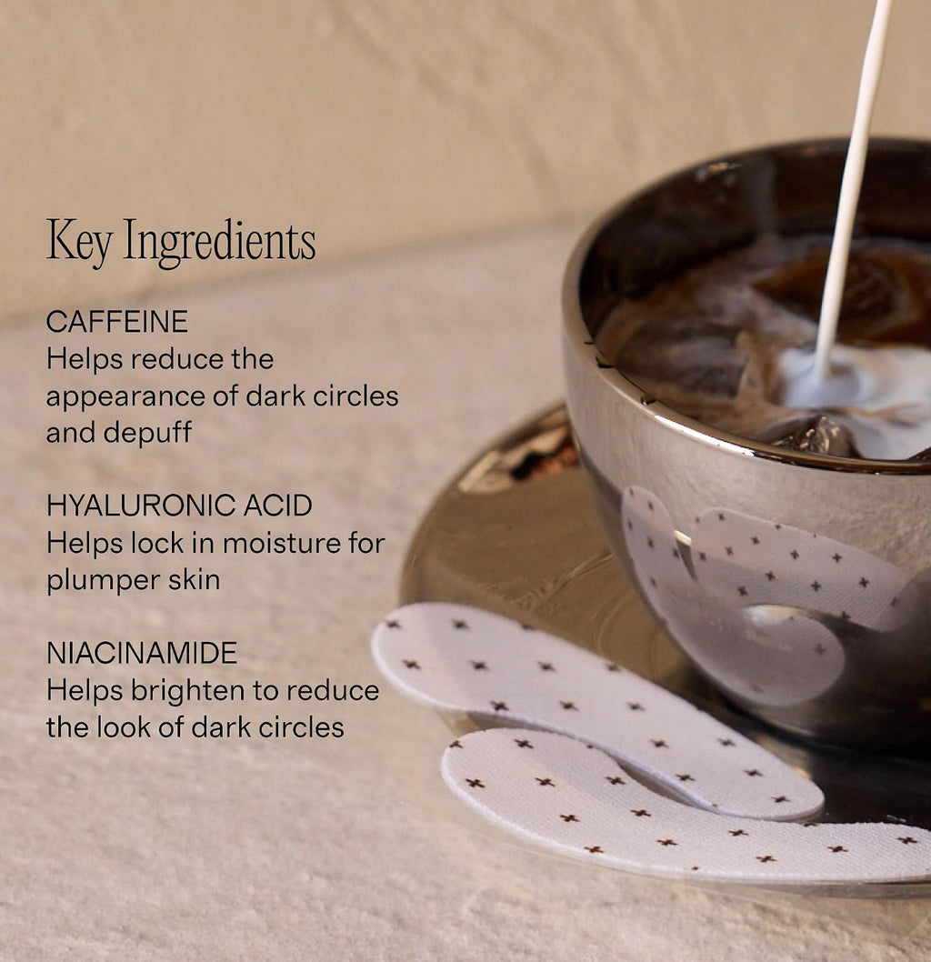 + Lux Unfiltered - Iced Latte Cooling Under Eye Patches - Eye Masks