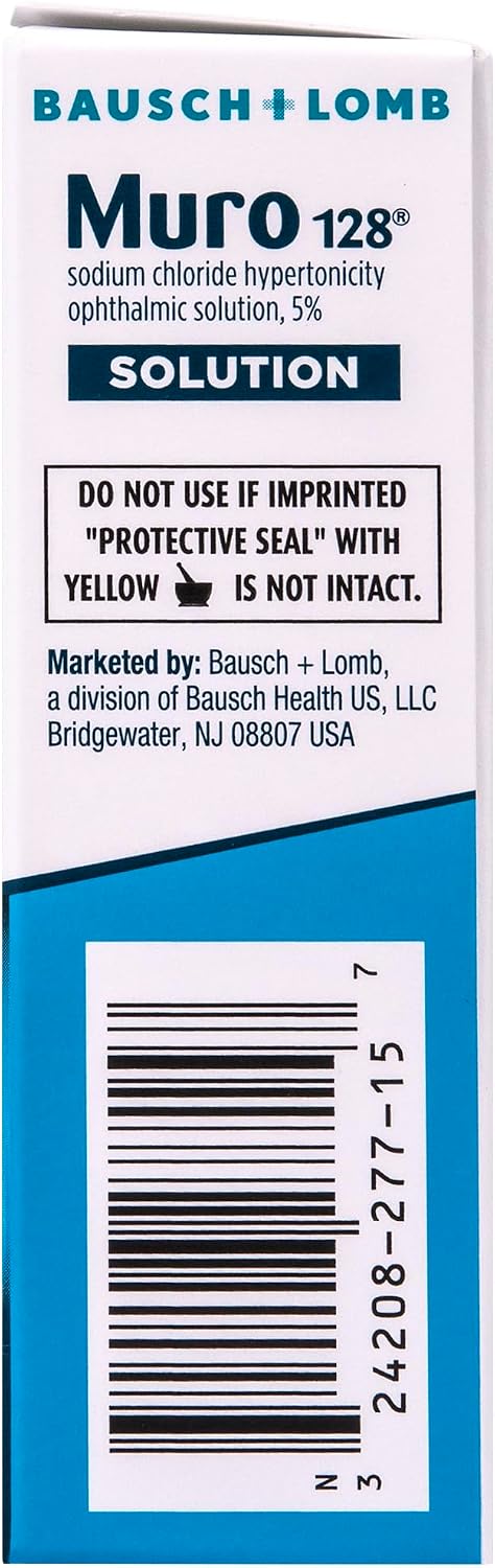 Muro 128, Sodium Chloride Ophthalmic Solution, 0.5 Oz, Eye Drops