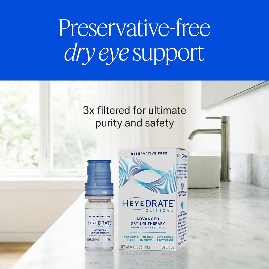 Heyedrate Clinical Preservative Free Eye Drops, .33 fl oz Bottle