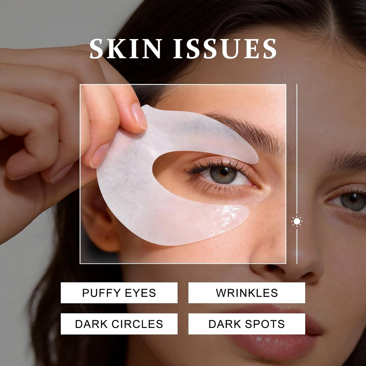 Ycz Eye Patches for Puffy Eyes and Dark Circles Contain Caffeine, 60 Ct