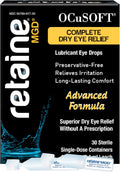 OCuSOFT Retaine MGD Ophthalmic Emulsion - Complete Dry Eye Relief - Soothes Red & Irritated Eyes - 30 Count Preservative-Free Single-Use Containers - 0.01 Fl Oz