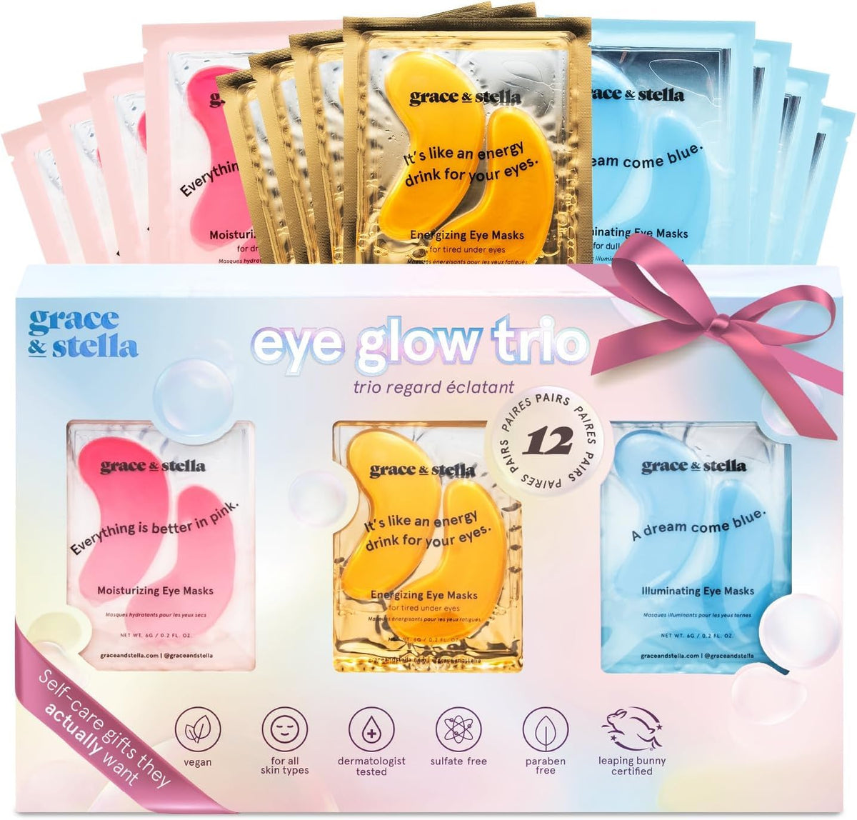 grace & stella Award Winning Eye Patches for Puffy Eyes