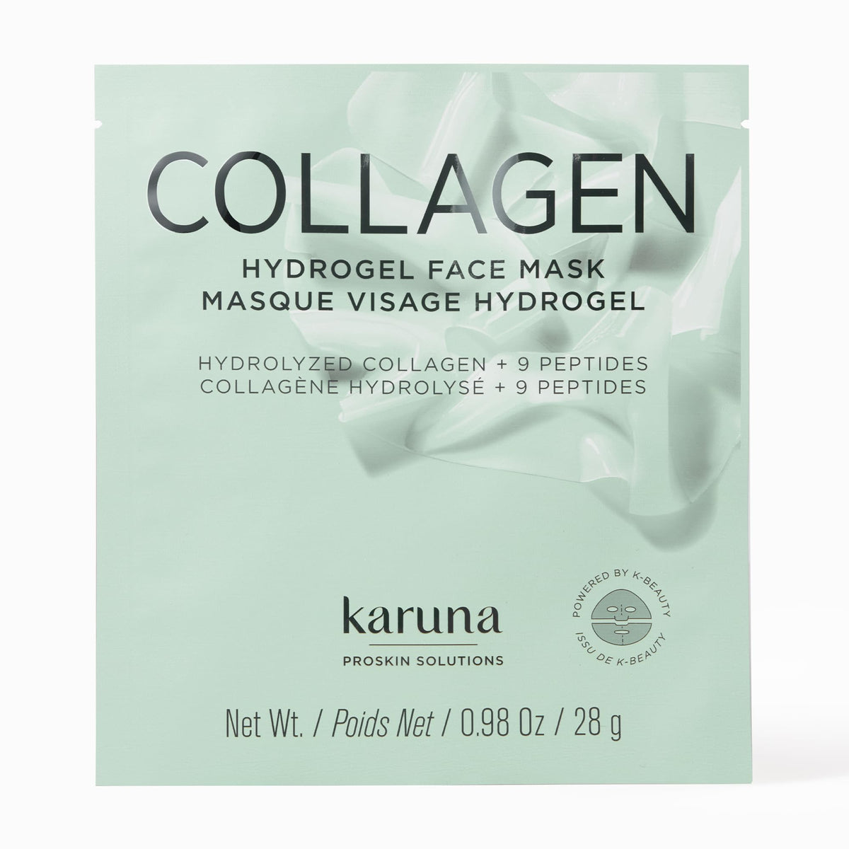 Karuna Skin - COLLAGEN Face Mask Sheets, Hydrogel 2-Piece Facial Mask, Age-Defying, Hydrating, Rejuvenating & Moisturizing Skin Care Essential That Targets Fine Lines & Wrinkles, 1 Pack