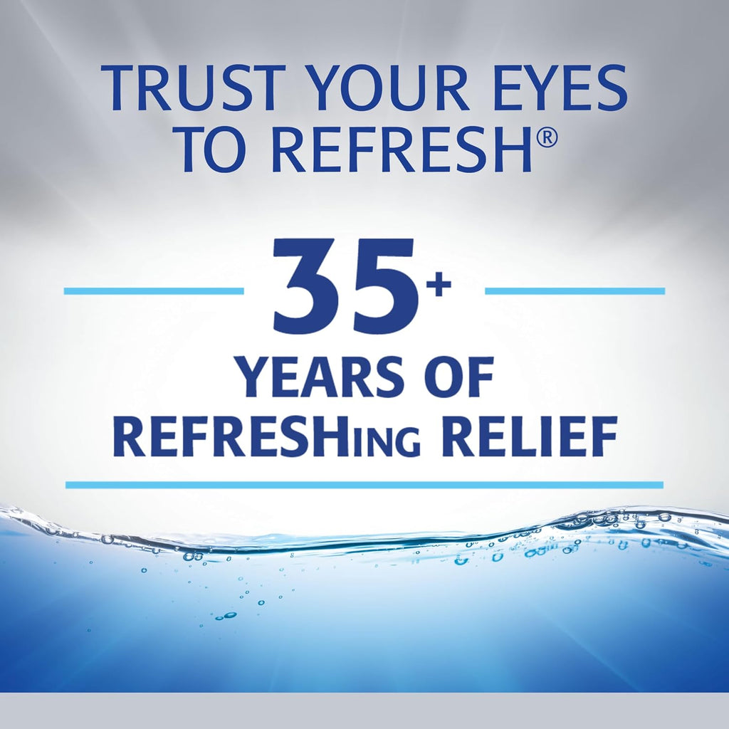 REFRESH OPTIVE Advanced Lubricant Eye Drops Artificial Tears, 2x0.33 Fl oz (20 mL), 2 Count