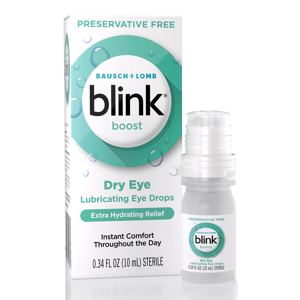 Blink Boost Preservative-Free Lubricating Eye Drops Hyaluronate 0.34 fl oz