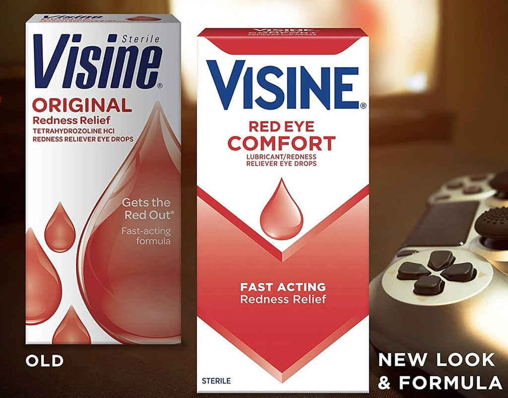 Visine Original Redness Relief Eye Drops, 0.5 fl. oz (Pack of 4)