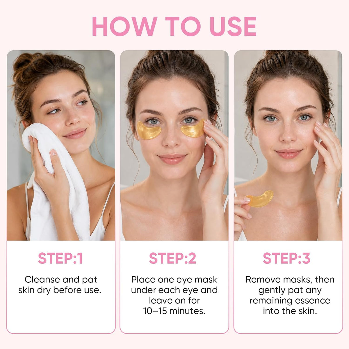 Under Eye Patches 48Pairs for Dark Circles, Puffy Eyes, Skincare Spa Gifts