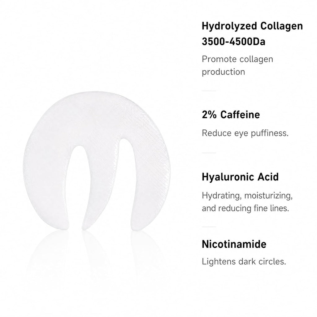 Novoy 15 Pairs Bio-Collagen Real Deep Eye Patches - 6-in-1 Retinol Overnight Eye Patches for Dark Circles, Puffiness & Wrinkles | 2% Caffeine+Hyaluronic+Niacinamide, Korean Popular Eye Mask - ROSE