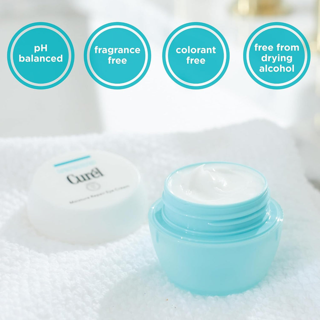 Curel Japanese Skin Care Moisture Repair Eye Cream, with Ceramides, 0.8 Oz