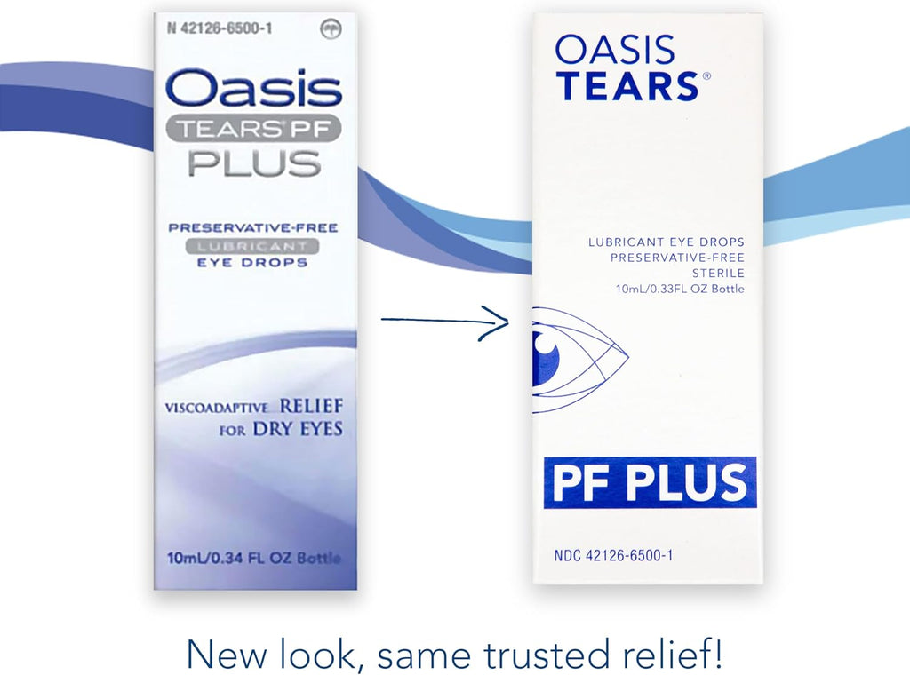 Oasis TEARS PF Plus Preservative Free Artificial Tears Eye Drops - 10mL