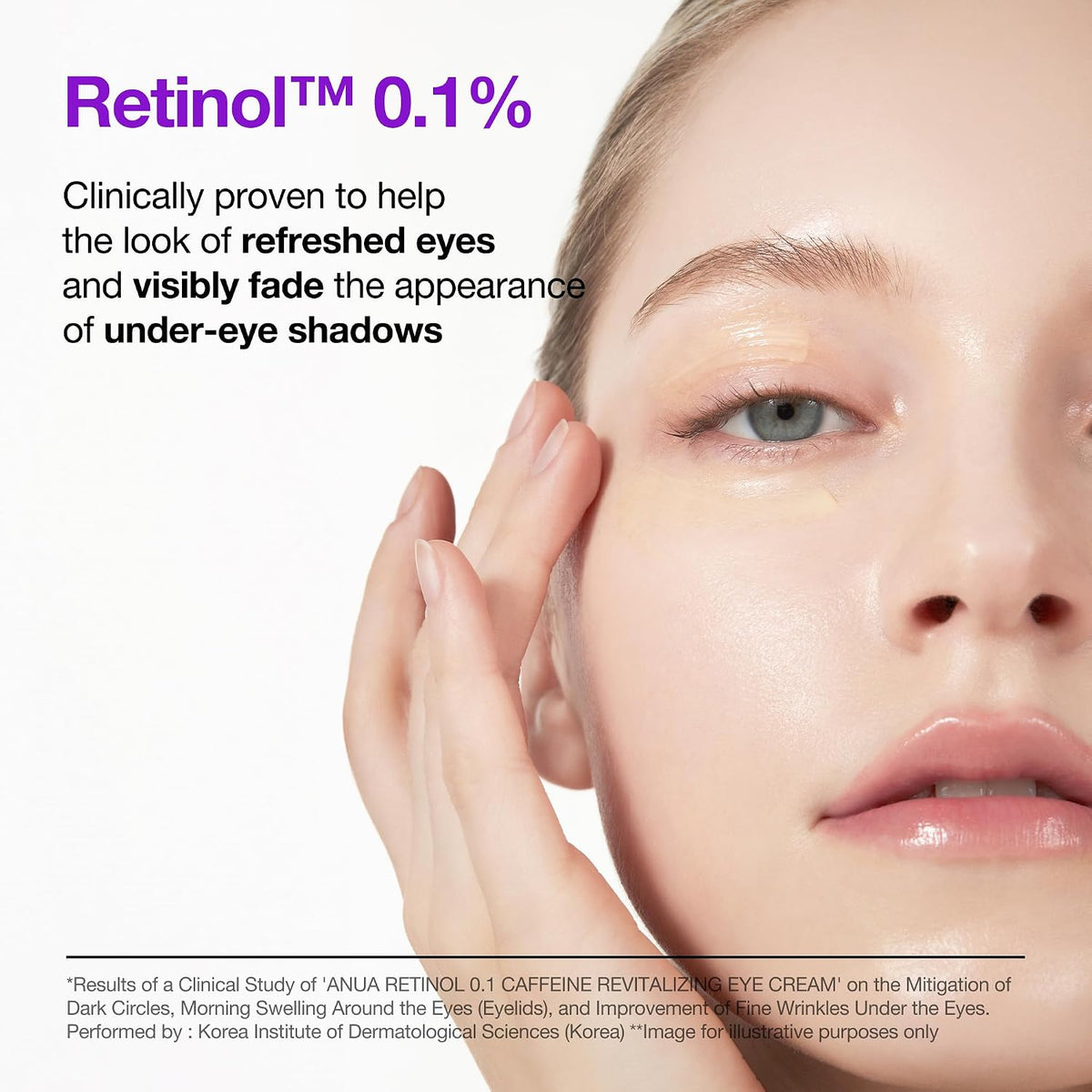 Anua Retinol 0.1 Caffeine Revitalizing Eye Cream, 1.05 fl oz