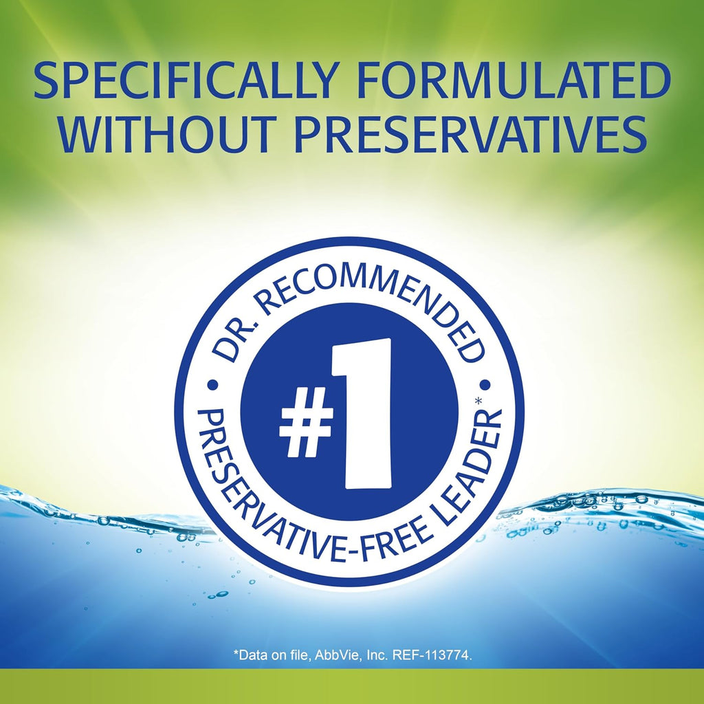 Refresh RELIEVA PF Preservative-Free Artificial Tears Lubricant Eye Drops, 0.01 fl oz (0.4 mL), 30 Single-Use Containers