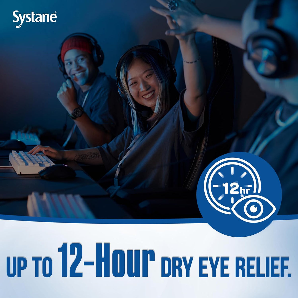 Systane PRO Preservative Free Eye Drops, 12 Hour Dry Eye Relief, 32 Vials