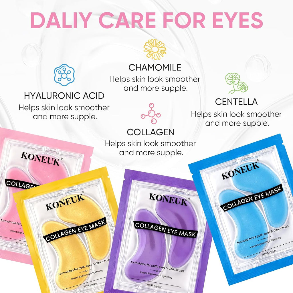 Under Eye Patches 48Pairs for Dark Circles, Puffy Eyes, Skincare Spa Gifts