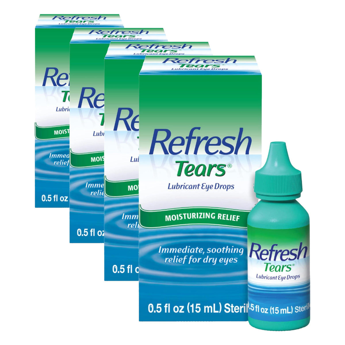 Refresh TEARS Lubricant Eye Drops Artificial Tears, 0.5 fl oz (15 mL), 1 Count