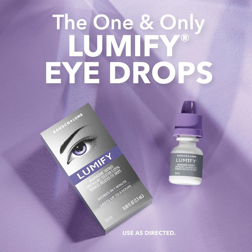 Lumify Redness Relief Eye Drops, Whiter & Brighter Looking Eyes, 0.25 oz