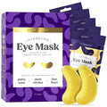 DERMORA Golden Glow Under Eye Patches - 20 Pairs Individually Packed