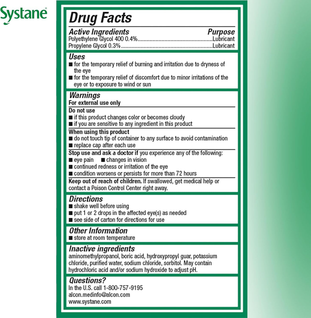 Systane Ultra Preservative Free Lubricant Eye Drops for Dry Eye, 0.34 Fl Oz