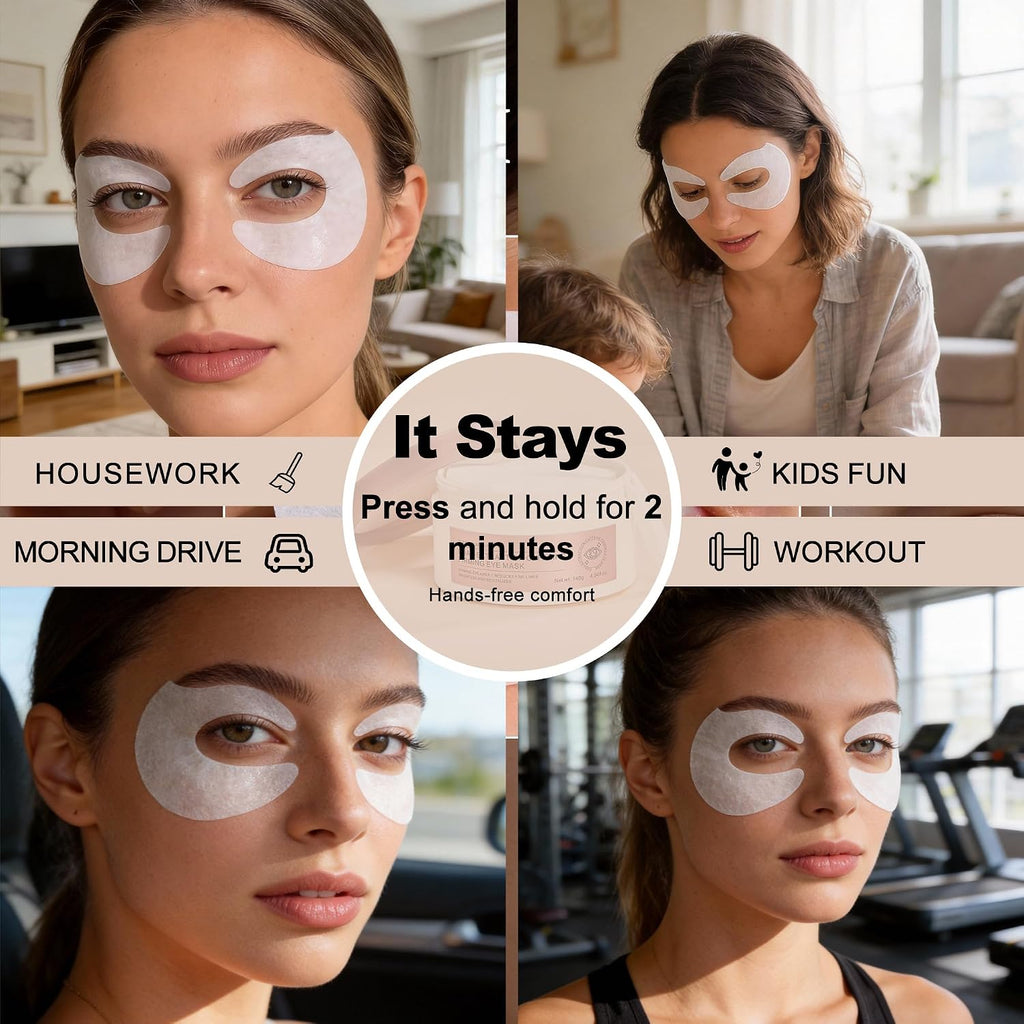 Ycz Eye Patches for Puffy Eyes and Dark Circles Contain Caffeine, 60 Ct