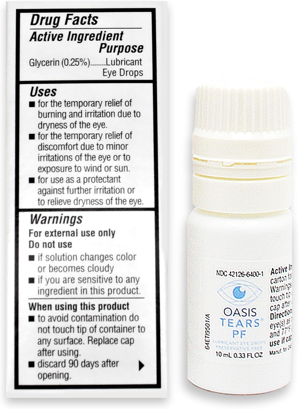 Oasis TEARS PF Preservative Free Artificial Tears Eye Drops - 10mL