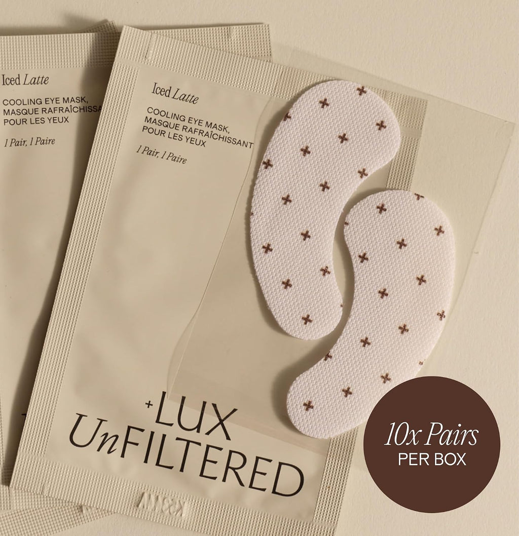 + Lux Unfiltered - Iced Latte Cooling Under Eye Patches - Eye Masks