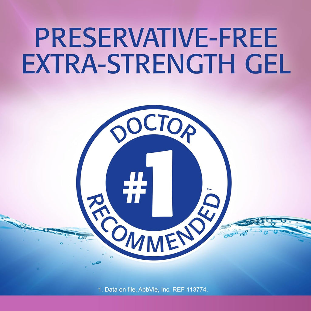Refresh Celluvisc Lubricant Eye Gel for Dry Eyes, Preservative-Free Drops, 0.01 Fl Oz Single-Use Containers, 30 Count (Pack of 2)