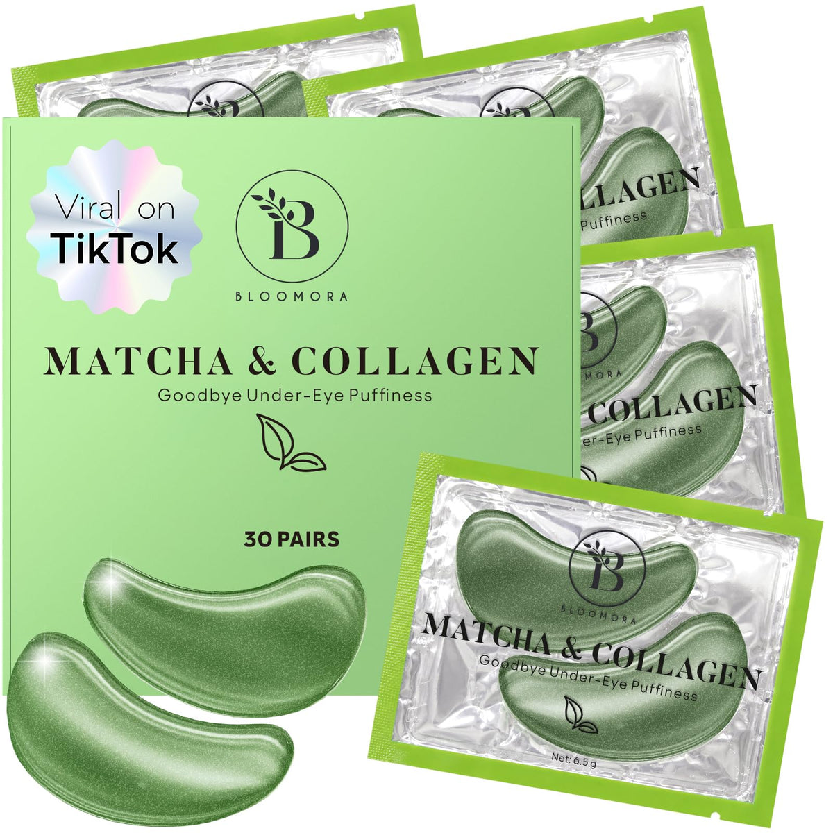 BLOOMORA Variety Under Eye Patches (30 Pairs) - For Dark Circles & Puffiness - Eye Mask for Care