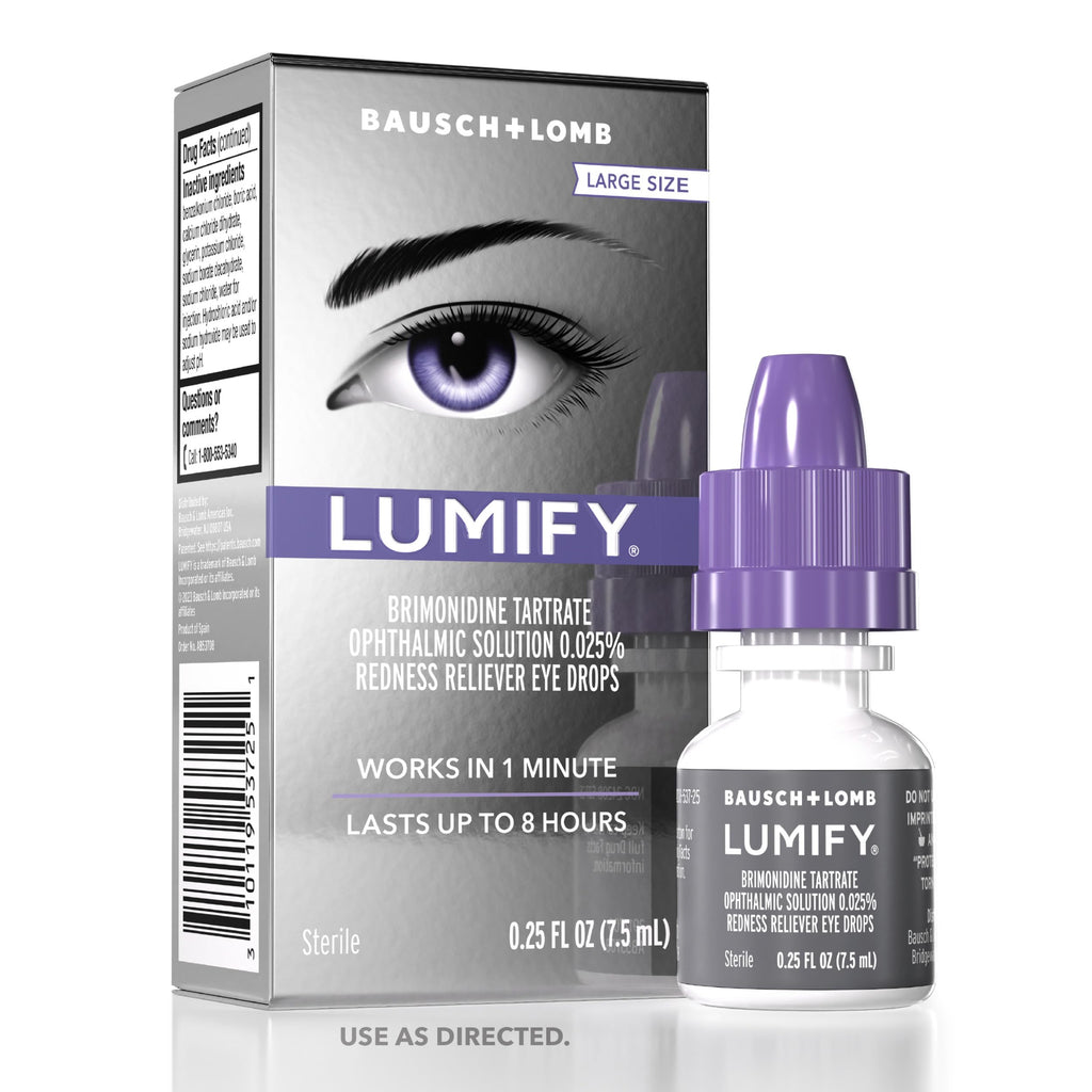 Lumify Redness Relief Eye Drops, Whiter & Brighter Looking Eyes, 0.25 oz