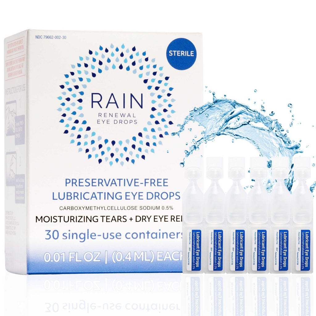 Rain Preservative Free Eye Drops for Severe Dry Eyes – More Natural Eye Drops for Dry Eye Relief – Proprietary Formula Relieves Dry, Itchy Eyes – Take Back Your Eye Comfort