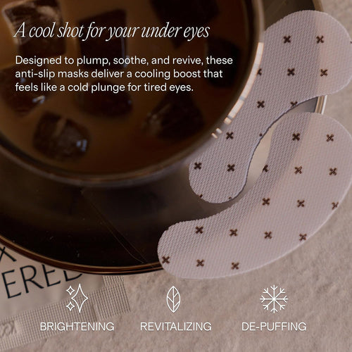 + Lux Unfiltered - Iced Latte Cooling Under Eye Patches - Eye Masks