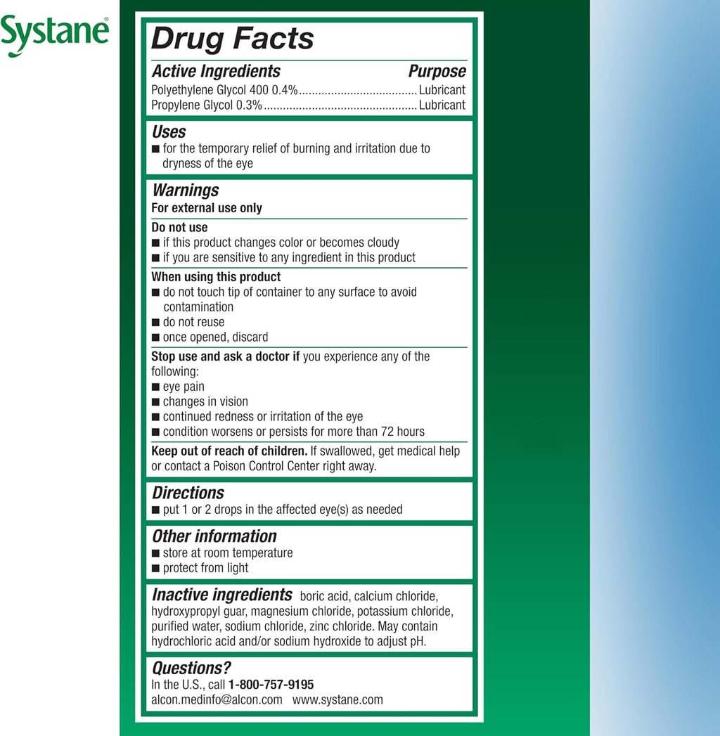 Systane Original Dry Eye Relief Lubricant Eye Drops, 1 Fl Oz