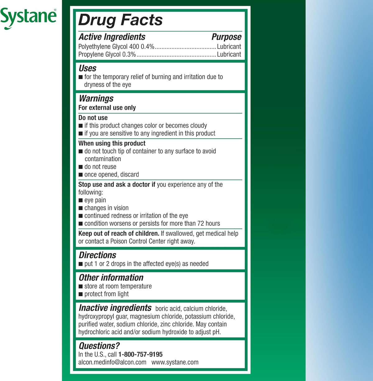 Systane Original Dry Eye Relief Lubricant Eye Drops, 1 Fl Oz