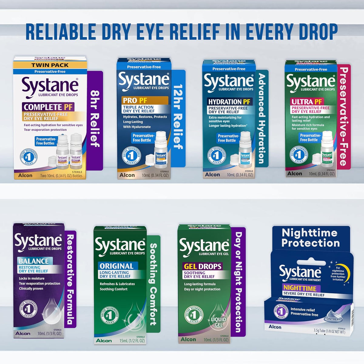Complete Preservative Free Dry Eye Drops, 0.33 Fl Oz, 2 Pack